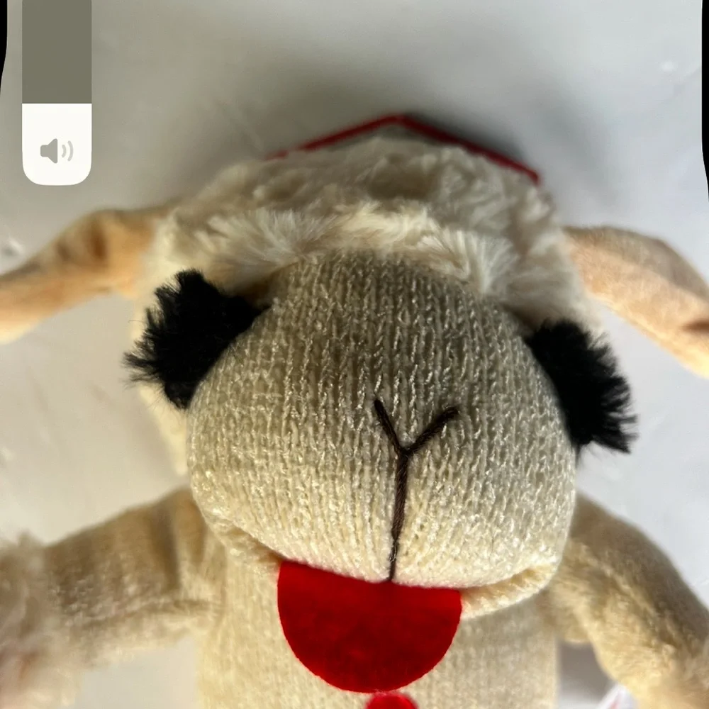 Lamb Chop L dog toy squeaky NEW